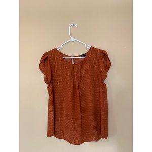 Burnt orange blouse